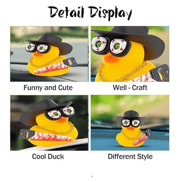 Horror Dashboard Rubber Duck for Halloween With Accessories, DIY Assembly - Picture 6 of 7